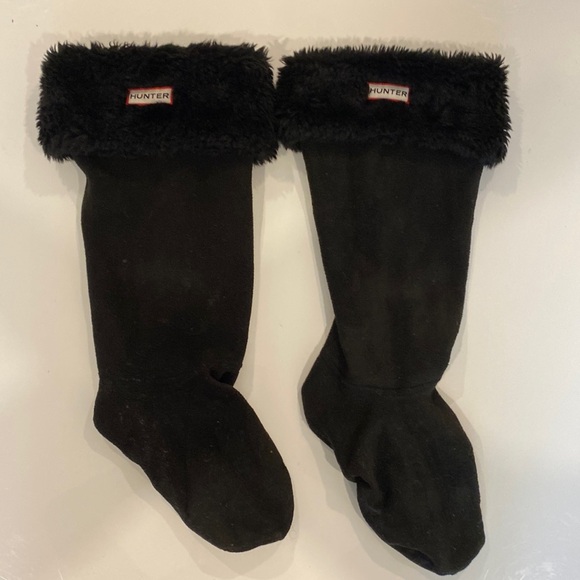 Hunter Boot Liners with faux fur trim - Picture 1 of 2
